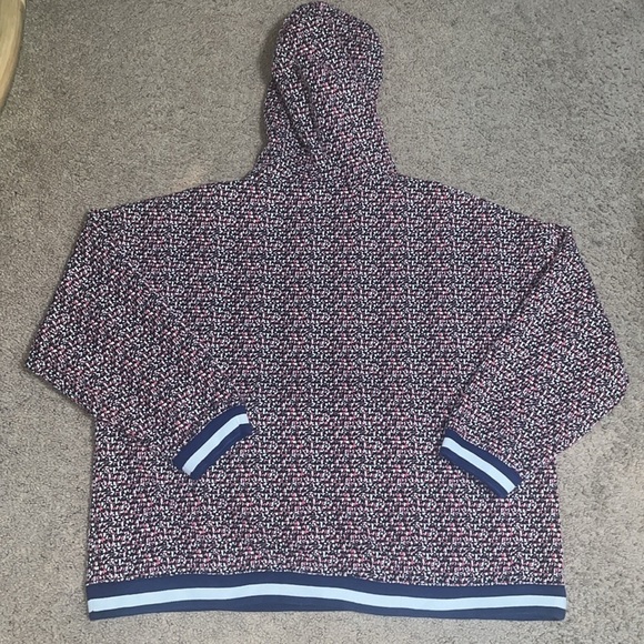J.Crew Speckled Jacquard Anorak Jacket Varsity Pullover Hoodie Sweatshirt XXL - Picture 8 of 10